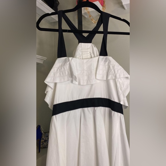 Off The Shoulder Halter Dress
White Ruffle Off Shoulder Dress by Derek Lam - Picture 6 of 16